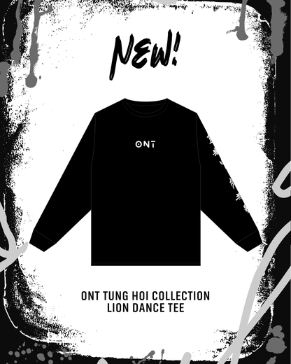 ONT Tung Hoi Collection Lion Dance Black Long-sleeve T-shirt