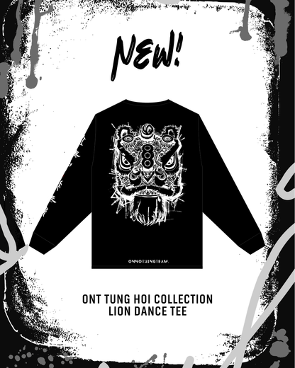 ONT Tung Hoi Collection Lion Dance Black Long-sleeve T-shirt