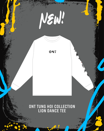 ONT Tung Hoi Collection Lion Dance White Long-sleeve T-shirt