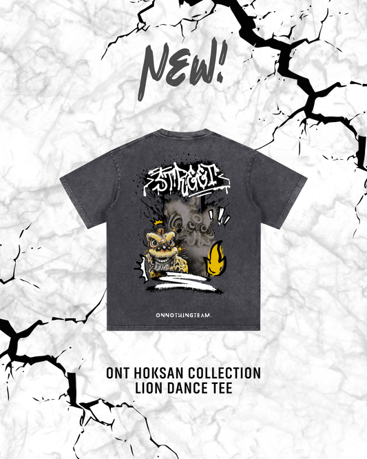 ONT Hok San Collection Lion Dance Washed Short-sleeve T-shirt