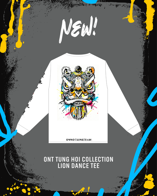 ONT Tung Hoi Collection Lion Dance White Long-sleeve T-shirt