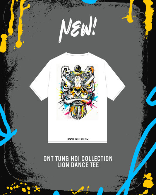 ONT Tung Hoi Collection Lion Dance White Short-sleeve T-shirt